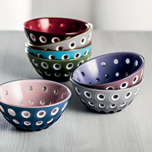 Guzzini Le Murrine 2'li Kase Gri-Sarı görseli 4