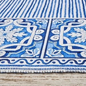Kaşmir Halı Dekoratif Art Trend Simi Çift Taraflı 80x150 cm görseli 7