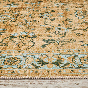 Kaşmir Halı Dekoratif Art Retro Ahenk 80x300 cm görseli 6