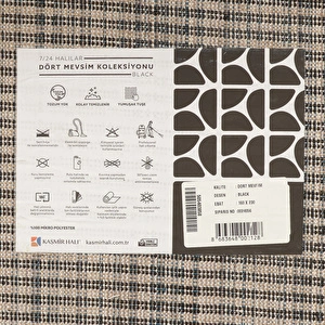 Kaşmir Halı 7/24 Dört Mevsim Black 160x230 cm görseli 7