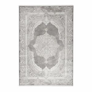 Kaşmir Halı Viskon Premium Alaz Gri 200x290 cm görseli 2
