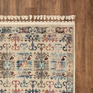 Kaşmir Halı 7/24 Kilim ve Jüt  Nakış 80x300 cm görseli 5