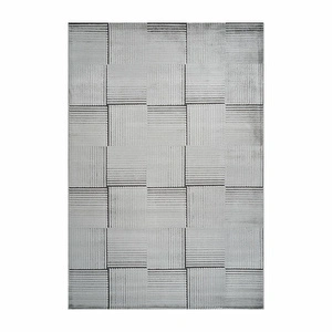 Kaşmir Halı 7/24 İskandinav Elin Gri 80x150 cm görseli 2