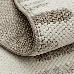 Kaşmir Halı 7/24 İskandinav Elegance Venedik Bej 80x300 cm görseli 4
