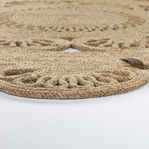 Kaşmir Halı 7/24 Kilim Jüt Nirvana 120x120 cm görseli 2