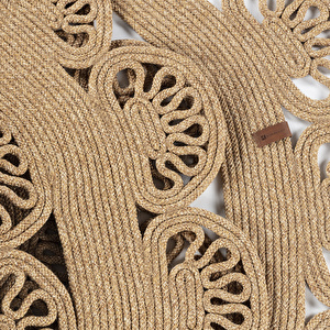 Kaşmir Halı 7/24 Kilim Jüt Nirvana 120x120 cm görseli 3
