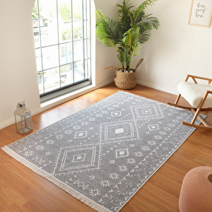 Kaşmir Halı 7/24 Kilim Jüt Hatka 80x150 cm görseli 1