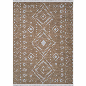 Kaşmir Halı 7/24 Kilim Jüt Hatka Beige 100x200 cm görseli 2