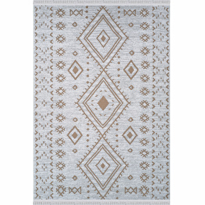 Kaşmir Halı 7/24 Kilim Jüt Hatka Beige 100x200 cm görseli 3