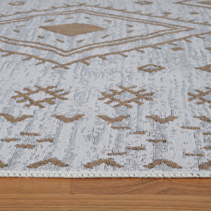 Kaşmir Halı 7/24 Kilim Jüt Hatka Beige 100x200 cm görseli 7
