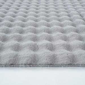 Kaşmir Halı 7/24 Cosy Premium Bubble Açık Gri Oval 100x150 cm görseli 4