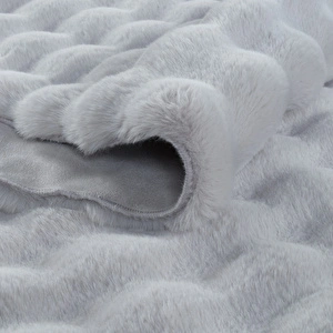 Kaşmir Halı 7/24 Cosy Premium Bubble Açık Gri 100x150 cm görseli 3