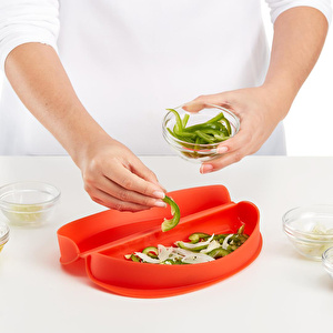 Lekue Omlet Kalıbı Kırmızı  görseli 3