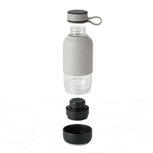 Lekue To Go Filtreli Su Şişesi 600 ml Gri görseli 2