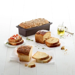 Lekue Silikon Ekmek Kalıbı 28 cm Kahverengi görseli 5