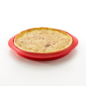 Lekue Silikon Tart Kalıbı 28 cm Kırmızı görseli 2