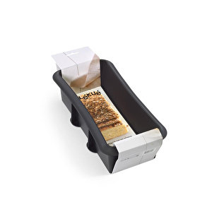 Lekue Dikdörtgen Siyah Silikon Kek Kalıbı - 24Cm görseli 2
