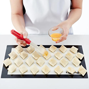 Lekue Silikon Pişirme Aparatı 60 cm x 40 cm Şeffaf - Siyah görseli 2