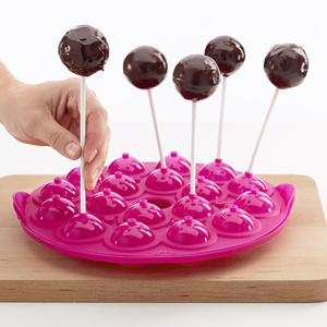 Lekue Silikon Kek Topları Kalıbı Pembe görseli 7