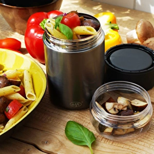 Alfi Endless Yemek Termosu 500 ml Mat Siyah görseli 4