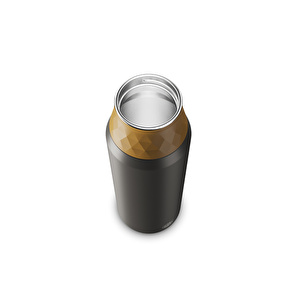 Alfi Bottle Endless Caviar Paslanmaz Çelik Şişe Mat Siyah ve Hardal  görseli 4
