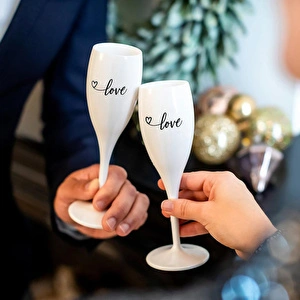 Koziol Superglass Love Kadeh 100 ml Beyaz görseli 2