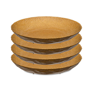 Koziol 4'lü Tabak 22 cm Kahverengi görseli 1
