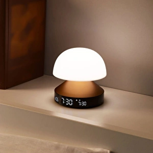 Lexon Mina Sunrise Alarm Saatli Gün Işığı Simülatörü 11x11 cm Metalik Bronz görseli 4