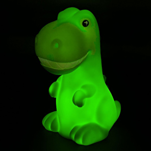 Dhink Dino Gece Lambası 8,5x12x15 cm Yeşil görseli 1