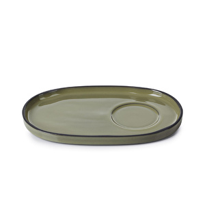 Revol Caractere Gourmet Fincan Tabağı Yeşil  görseli 1