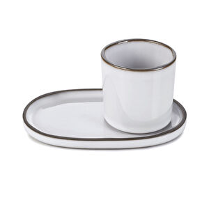 Revol Caractere Kupa 80 ml Beyaz görseli 2