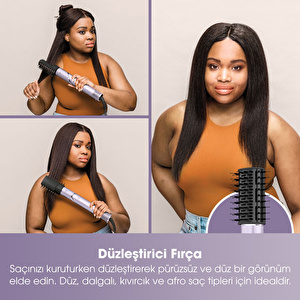 Shark FlexStyle 5-in-1 Air Styler and Hair Dryer with Storage Case - Lila görseli 6