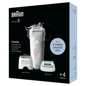 Braun SE 5050 Silk Epil 5 Islak ve Kuru Kalıcı Pürüzsüz Cilt Epilasyon Cihazı Flamingo Pembe görseli 8