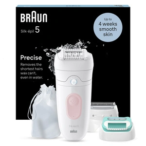 Braun SE 5050 Silk Epil 5 Islak ve Kuru Kalıcı Pürüzsüz Cilt Epilasyon Cihazı Flamingo Pembe görseli 9