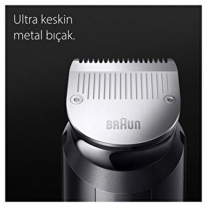 Braun Series 7 MGK7420 Hepsi Bir Arada Şekillendirme Seti 10 u 1 Arada Erkek Bakım Kiti Gri görseli 4