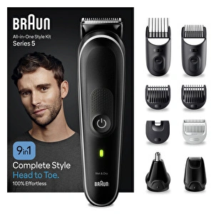 Braun Series 5 MGK5420 Hepsi Bir Arada Şekillendirme Seti 9'u 1 Arada Erkek Bakım Kiti görseli 1