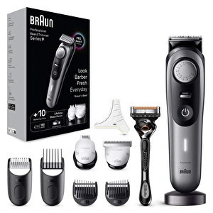 Braun Series 9 BT9420 Profesyonel Saç&Sakal Düzeltici Berber Araçları Dahil görseli 1