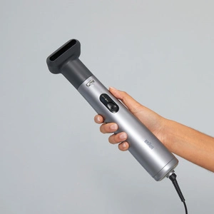 Braun BRAS430E Air Styler 4.3 IONTEC Saç Kurutma Makinesi ve Şekillendirici 3 Başlıklı Gümüş görseli 2