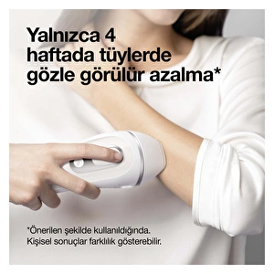 Braun IPL Silk Expert Pro 3 Evde Tüy Alma Çanta Venus Tıraş Makinesi 2 Başlık ile PL3132 Beyaz Gümüş görseli 4