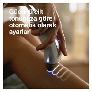 Braun Ipl Silk Expert Pro 5 Evde Tüy Alma Çantası Hediyeli Lazer Epilasyon Aleti Beyaz Gold görseli 5