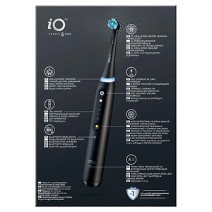Oral B iO 5 Şarjlı Diş Fırçası Seti 2'li Mat Siyah / Beyaz görseli 9
