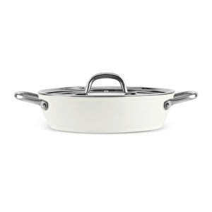 Karaca x Refika Swiss Crystal Creamy Metal Karnıyarık Tencere 30 cm