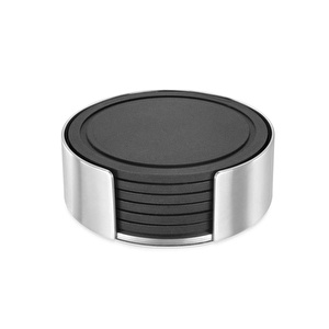 Zack Norta 6'lı Bardak Altlığı Siyah 6 cm x 9 cm görseli 2