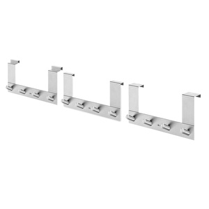 Zack Exit 4 Kancalı Kapı Askısı 13,5 cm x 4,5 Cm (16 - 19 mm) görseli 5