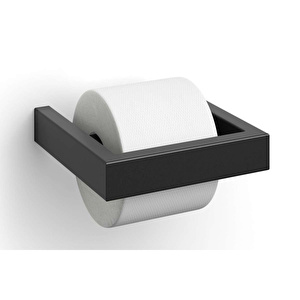Zack Linea Tuvalet Kağıt Tutucu 14,7 cm x 3 cm x 15,2 cm Siyah görseli 2