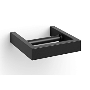 Zack Linea Tuvalet Kağıt Tutucu 14,7 cm x 3 cm x 15,2 cm Siyah görseli 1