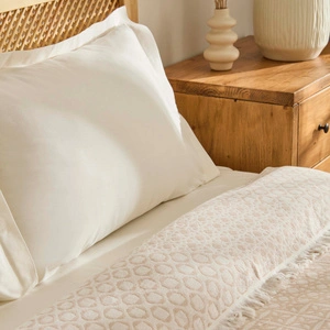 Kaşmir Home Flavo Çift Kişilik Jakar Muslin Pike Bej  görseli 5