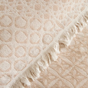 Kaşmir Home Flavo Çift Kişilik Jakar Muslin Pike Bej  görseli 8