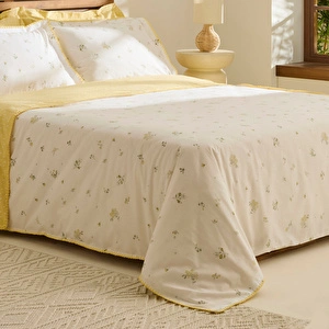 Kaşmir Home Mario Tek Kişilik Nevresim Takımı Sarı görseli 3