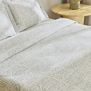 Kaşmir Home Hanne Çift Kişilik Pike Takımı Mint görseli 6
